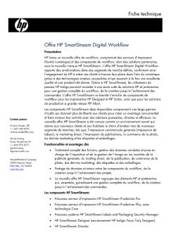 Offre HP SmartStream Digital Workflow