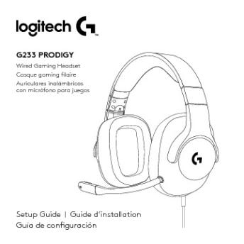 G233 PRODIGY Setup Guide | Guide d'installation Guía de ...