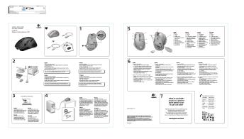 Getting started with Logitech® Wireless Gaming Mouse G700