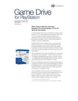 Fiche technique - Seagate