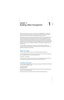 GarageBand Tutorial: Lesson 1 (Manual) - Apple