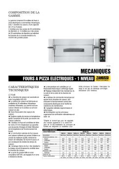 FOURS A PIZZA ELECTRIQUES - 1 NIVEAU