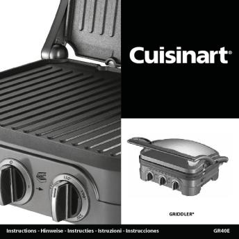 Instructions - Hinweise - Instructies - Istruzioni ... - Cuisinart