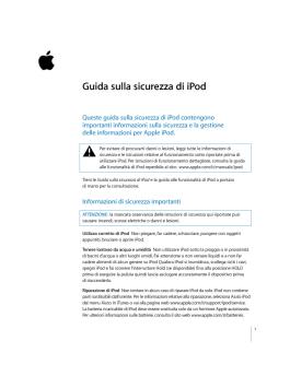Guida sulla sicurezza di iPod nano - Support - Apple