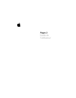 Guide de l'utilisateur de Pages 2 - Support - Apple
