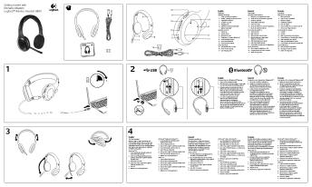 Getting started with Première utilisation Logitech® Wireless Headset ...