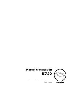 Manuel d'utilisation