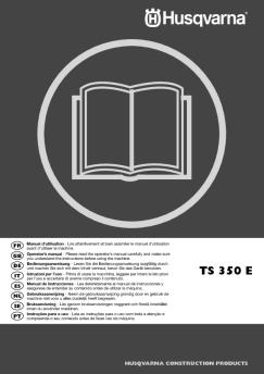OM, TS 350 E, TS350 E, 2010-12, FR, EN, DE, IT, ES, NL, SE, PT