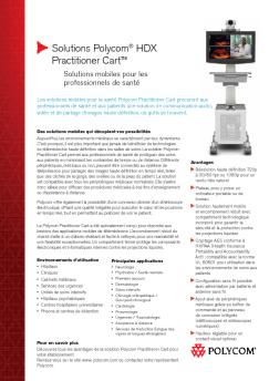 Solutions Polycom® HDX Practitioner Cart™
