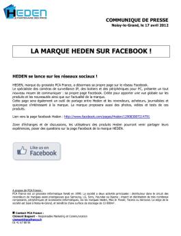 Heden est sur Facebook