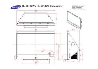 HL-S6186W / HL-S6187W Dimensions - Samsung
