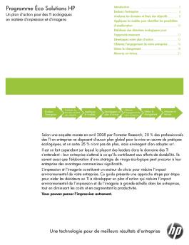 Programme Éco Solutions HP