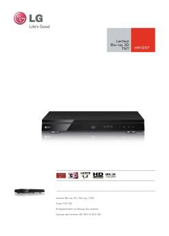 HR720T Lecteur Blu-ray 3D TNT - LG Electronics