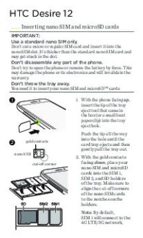 HTC Desire 12 (DUGL) QSG