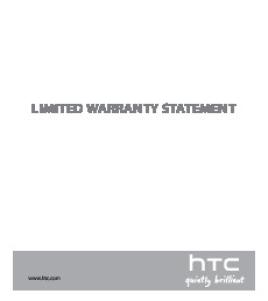 Htc Smartphone Optional Accessory Warranty