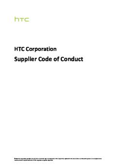 Htc Supplier Code Of Conduct Eng Aug 2018
