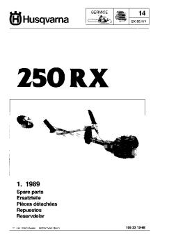 IPL, 250 RX, 1989-08, Clearing Saw - Wolfswinkel Groentechniek Parts