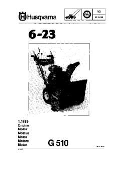 IPL, Engine G-510, Mitsubishi, 6-23, 1989-10, Snow Thrower
