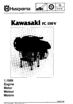 IPL, Kawasaki FC 150 V, 1989-03, Lawn Mower, Engine