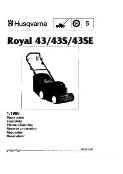 IPL, Royal 43, Royal 43 S, Royal 43 SE, 1996-04, Lawn ... - M-Jardin