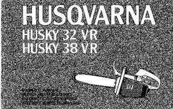 OM, HUSKY 32VR, HUSKY 38VR, 1977-02, CHAINSAWS