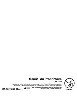 om, st324p, 96193009101, 2014-09, french, snow thrower - Husqvarna