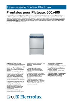 Lave-vaisselle frontaux Electrolux