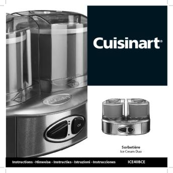 Sorbetière - Cuisinart