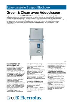 Lave-vaisselle à capot Electrolux