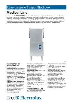 Lave-vaisselle à capot Electrolux