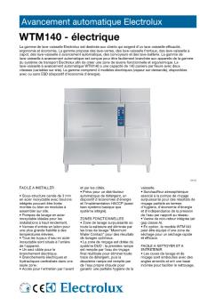 Avancement automatique Electrolux