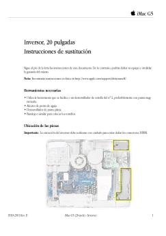 iMac G5 (20-inch_20-inch ALS) Inverter - Support - Apple