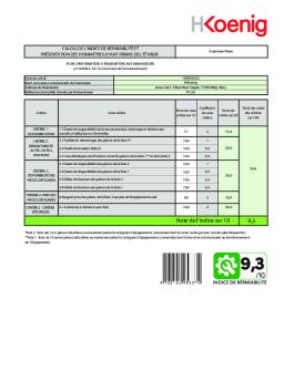 Indice Reparabilite Tc120