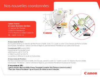 Télécharger le plan d'accès - Canon France