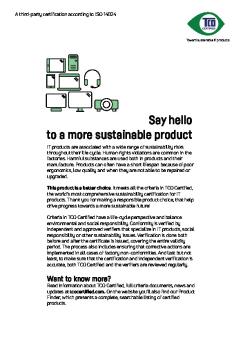 Information Document For End Users