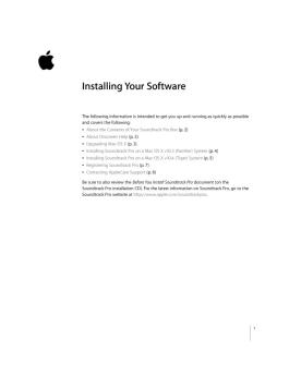 Installing Your Soundtrack Pro Software - zZounds.com