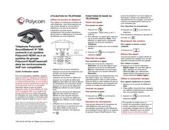 Guide de l'utilisateur du téléphone Polycom ... - Polycom Support