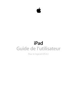 iPad Guide de l'utilisateur - Support - Apple