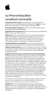 Az iPhone készülékre vonatkozó tudnivalók - Support - Apple