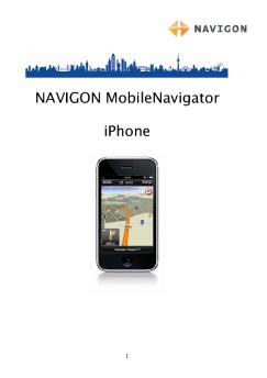 NAVIGON MobileNavigator iPhone