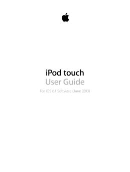 iPod touch User Guide - Support - Apple