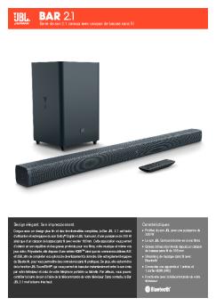 Design élégant. Son impressionnant. Caractéristiques Barre ... - Datatail