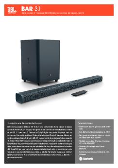 Écoutez la voix. Ressentez les basses. Caractéristiques ... - Datatail