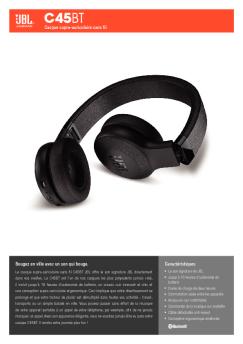 Caractéristiques Bougez en ville avec un son qui bouge. Casque ... - Jbl