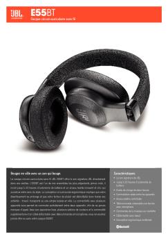 JBL E55BT Spec Sheet French
