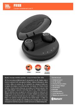 Caractéristiques Appels, musique, activités sportives - à vous de ... - Jbl