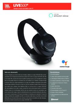 Caract?ristiques Votre son, d?connect?. Casque circum ... - Jbl