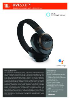 Caract?ristiques Votre son, d?connect?. Casque circum ... - Jbl