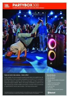 Enceinte portable Bluetooth de soirée avec effets lumin - JBL