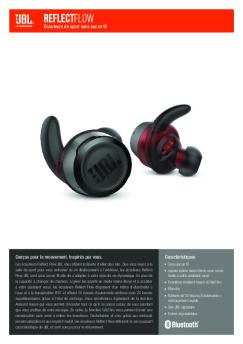 JBL Reflect Flow Spec Sheet French